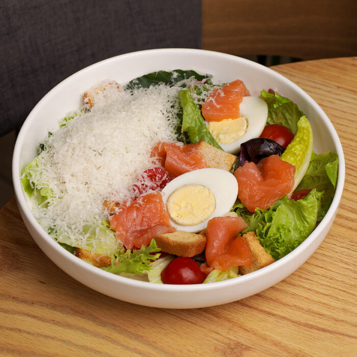 Salted salmon ceasar